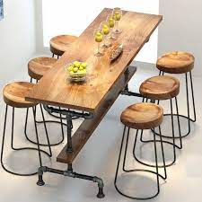 58 0us industrial style retro coffee shop solid wood wall high bar tables high bar table bar tablebar high tables aliexpress mobilier de bar mobilier de salon table bar