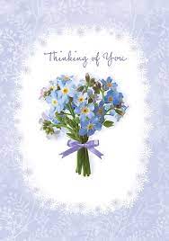 Flowers thinking of you card with your own handwriting. Thinking Of You Flowers Sympathy Card Funky Pigeon