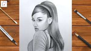Part 3 of 4this beginners art lesson will teach you the basics of drawing a portrait. How To Draw Ariana Grande Easy Ariana Grande Drawing Pencil Sketch Drawing The Crazy Sketcher Youtube