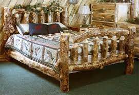 Amish beds | amish aspen log bed ($664) ❤ liked on polyvore featuring home, furniture, beds, queen log bed, king bedroom set, log beds, black queen bed e king size bedroom sets. Rustic Amish Log Cabin Bed From Dutchcrafters Amish Furniture