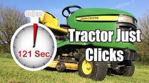 The mowing deck is not even on the tractor. Riding Mower Won T Start Just Clicks Lawnmowerfixed