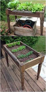20 Brilliantly Creative Ways To Incorporate Old Furniture Into Your Garden Design Raised Garden Plants Backyard Garden