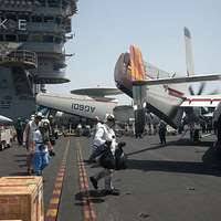 Fire rescue personnel evacuate family members from base housing at Naval  Support Activity Mid-South.