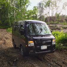 林道サンバー subaru van vehicles