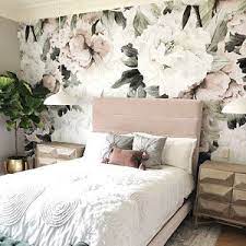 Large Peony On Black Background Removable Wallpaper Peel And Stick Wallpaper Wall Mural Self Adhesive Wallpaper Bedroom Decor Home Decor Room Decor