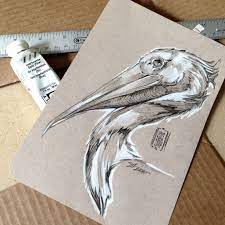 New Pelican Print Design Will Be Dropping Into My Online Shop Soon Stay Updated On My Instagram Ladyno Art Appreciation Selling Art Painting Illustration