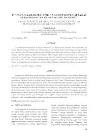 Tak heran jika lagu dangdut banyak yang populer bahkan menjadi lagu. Pdf Tinjauan Karakteristik Dangdut Koplo Sebagai Perkembangan Genre Musik Dangdut