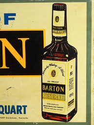 Пару постеров старой рекламы алкоголя. Виски Barton 