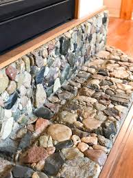 Tribble showroom to see first hand the fireplace which dominates the center room to see the result of tony's skill and vision. How To German Schmear A River Rock Hearth Grace In My Space