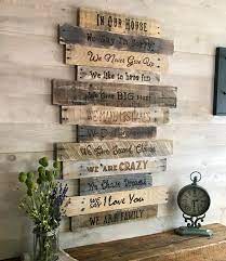 Family Rules Signin Our Housewe Do Familylarge Wood Wall Etsy Wood Wall Decor Large Wall Decor Rustic Wall Decor