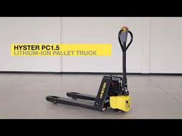 Youtube how to use a pallet jack. Hyster Pc1 5 Lithium Ion Powered Pallet Truck Youtube