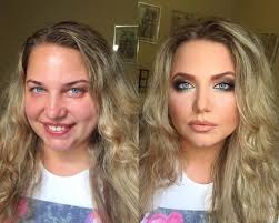 makeup before after transformation