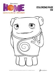 You Must See Dreamworks Animation S Home Dreamworks Home Home Movies Coloring Pages