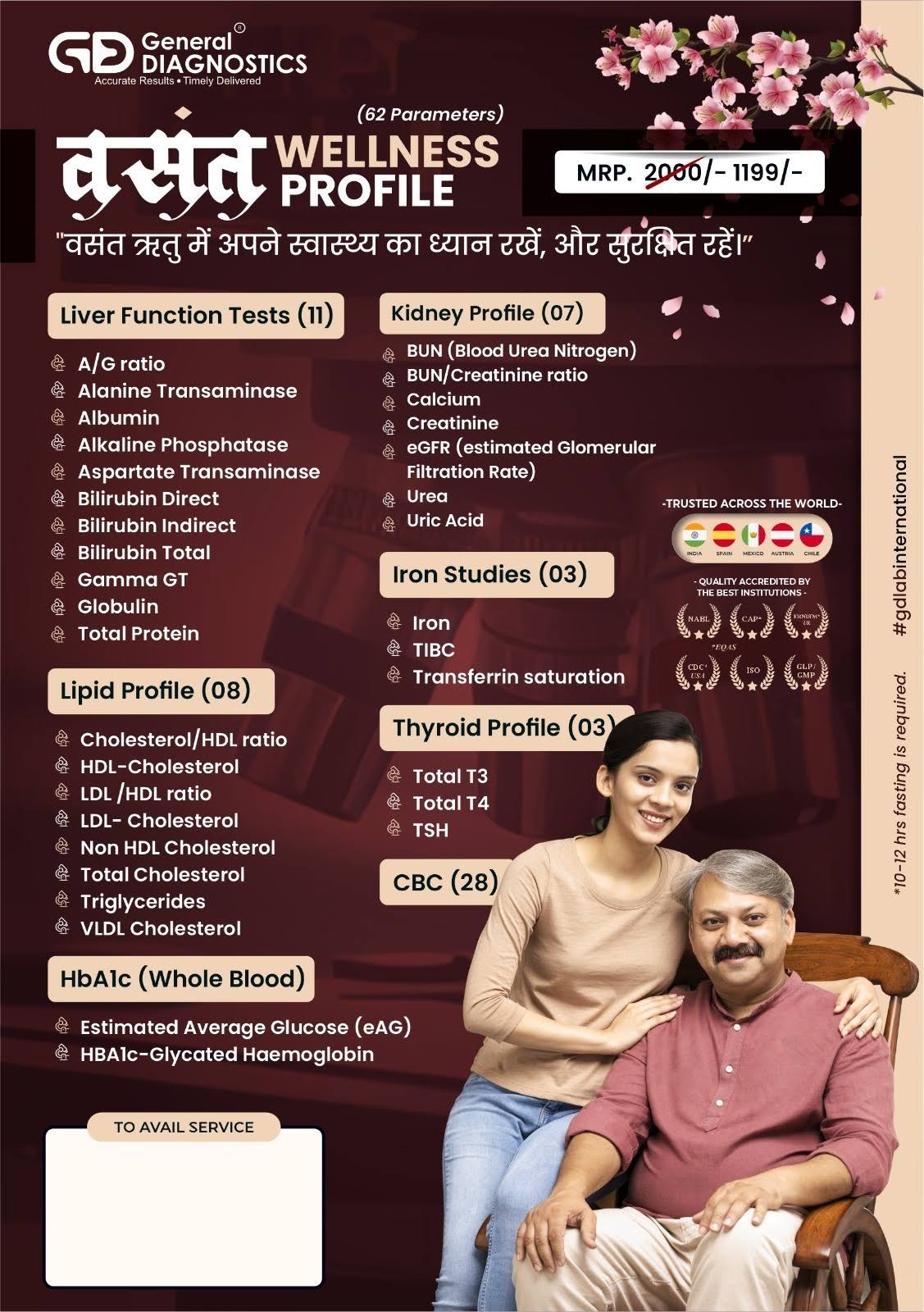 Wellness Health package Home Collection facility availabl product image
