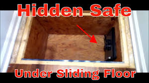 Hidden secret safety locker storage in floor or wall design #secret #safety #locker new home etekjoy rfid electronic cabinet lock hidden diy for wooden cabinet locker drawer cupboard et924. Very Cool Secret Hidden Safe Under Sliding Floor Youtube