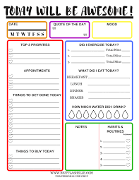 Setting Goals Free Daily Goals Worksheets In 7 Colors Britt Lashelle Smart Goals Worksheet Goals Worksheet Goal Planning Worksheet
