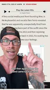 Woe, Is Me unexpectedly fires founding member of the band Ben Ferris  #woeisme #greenscreen