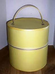 Vintage Hat Box Yellow Vintage Hat Wig Box Vintage Wig Box Travel Case For Wigs And Hats Travel Bag Mod Travel Bag Vintage Hat Boxes Hats Vintage Hat Box