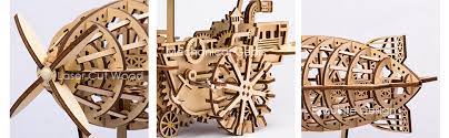 Explore laser cut 3d wood puzzle to do at home and save money when shopping on alibaba.com. Amazon Com Hands Craft Diy 3d Wooden Puzzle Laser Cut Mechanical Wind Up Puzzle Model Kit Premium Quality Wood Non Toxic And Safe Lk702 Toys Games