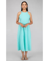 Aqua green hotel is a great leisure hotel where you and your family can take a much desired break from weekday worries. Aqua Green Halter Dress By Svaroop Apparel The Secret Label