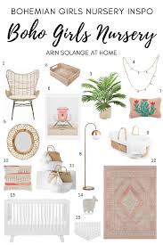 Categories nursery + kids room decor. Pink Boho Girls Nursery Inspiration Arinsolangeathome