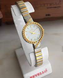 revello vintage electro plated bayan saati orijinal etiketli ve calisir durumda vintage vintagesaat vintagewatch saat saatler saatmodelleri kurmalisaat