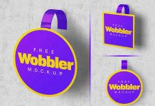 Download Free Shelf Talker Wobbler Mockup Psd Good Mockups