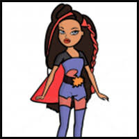 Thank you so much for posting your repaint process step by step. How To Draw Bratz Dolls Cartoon Characters Drawing Tutorials How To Draw Bratz Girls Lessons Step By Step Techniques For Cartoons Illustrations