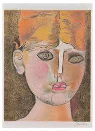 Franco Gentilini, A Girl, Lithograph, 1970s