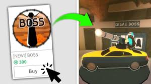 *new* roblox jailbreak crime boss update!! Buying The New Boss Gamepass In Jailbreak Roblox Youtube