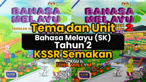 Unit 18 desa saya indah fokus utama: Tema Dan Unit Bahasa Melayu Sk Tahun 2 Kssr Semakan