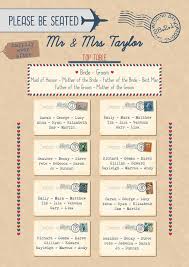 23 Brillant Buys For A Travel Theme Wedding Seating Plan
