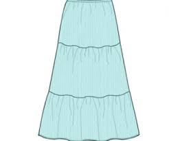 Jupe longue unie a volants modele havane derhy. Jupe A Volants Petit Citron