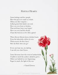 Fertile Hearts Flower Poem Flower Quotes Inspirational Poems In English