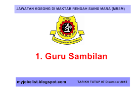 Maktab rendah sains mara atau mrsm adalah sekolah berasrama penuh yang dibina oleh mara hampir di setiap negeri di malaysia dan sehingga kini terdapat 54 buah mrsm di seluruh malaysia. Jawatan Kosong Di Maktab Rendah Sains Mara Mrsm 07 Disember 2015