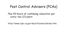 Coursework is aligned with the california department of pesticide regulation pca license. Pest Control Introduction Pest Management The Philosophy Of How Pest Problems Are Handled Pests Definition Any Destructive Unwanted Dangerous Or Ppt Download