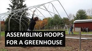 Government is encouraging 【required assembly】step on one side of the hoop and pull with both hands to get the hoop out of. How To Assemble Greenhouse Hoops Assembling High Tunnel Hoops Youtube