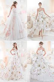 2018 Revealed 25 Romantic Ball Gowns That Stole Our Hearts Praise Wedding Floral Print Wedding Dress Bridal Dresses Gowns Dresses