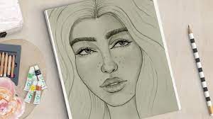 The example in this tutorial uses. Girl Face Drawing Easy Easy Way To Draw A Realistic Face Youtube