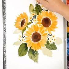 Has learning to paint watercolor flowers been on your list for a while? Beautiful Than Each Other Easy Canvas Painting Aesthetic Painting Painting Bedroom Chalk Kitchen Loose Watercolor Flowers Watercolor Flowers Flower Painting