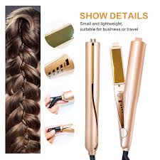 Since bouncy waves is the. Curling Iron Hair Curler 2 In 1 Gold Twist Hair Curling Straightening Flat Iron Hair Straightener Curling Wand Hair Crimper Curling Irons Aliexpress