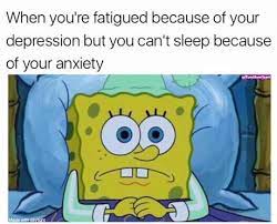 C'est le starter pack du golem que tu nous montre la craient. Sleepless Funny Spongebob Memes Spongebob Funny Crazy Funny Memes