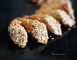 Cornets Au Sesame Rdv Aux Mignardises Chez Mouni Recette Patisserie Orientale Gateau Algerien Sans Cuisson Recette Gateau Oriental