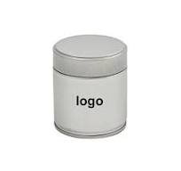 Customize Label Silver Matcha Tea Powder Tin Can Packaging Emboss Matcha  30g 40g Container Wholesale Aitless