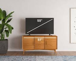 Tv wall bracket mount slim fixed for 32 40 42 50 55 60 65 70 inch plasma led lcd. How To Find The Best Tv Stand For Your Tv Size Modsy Blog