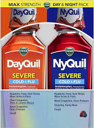 When should a person seek help for a problem related to his or her. Buy Vicks Dayquil And Nyquil Severe Liquid Cough Cold And Flu Relief Sore Throat Fever And Congestion Relief Day And Night Relief Berry Flavor 12 Fl Oz Day And Night Pack Online