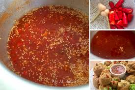 Menu colek ala kelantan moreh lepas terawih, antara bahannya sediakan perut lembu, paru2 lembu(limpa), isi ayam, keropok, taugeh, timun batang, cucuk kosong. Cara Buat Colek Air Lada Kelantan Homemade Yang Sedap