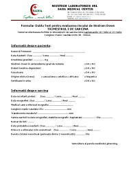 Desi aceasta analiza nu este obligatorie in romania (tocmai de aceea nu este decontata de cas (casa de asigurari de sanatate), are un rol important in. Formular Dublu Test