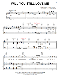 You had fallen into a restless sleep dreaming about taehyung again. Chicago Will You Still Love Me Sheet Music Download Pdf Score 50894