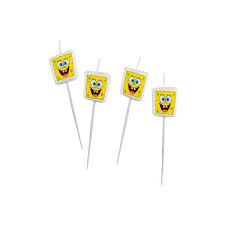 Weitere ideen zu spongebob geburtstag, spongebob torte, kindertorte. Minikerzen Spongebob 4 Teilig Fur Kuchen Oder Muffin X Spongebob Schwammkopf Jungen Mottopartys Tambini